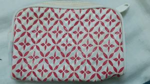 White Red Money Purse