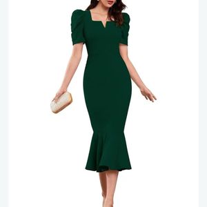Elegant Green Mermaid Dress