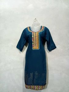 Elegant Blue Embroidered Salwar suit
