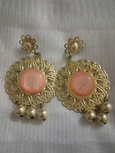 Golden Pearl Earrings