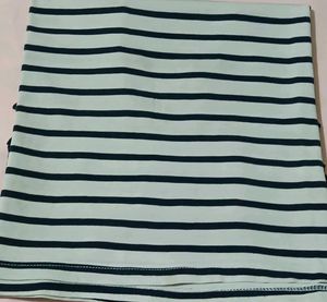 Striped T-Shirt with Lace Detail