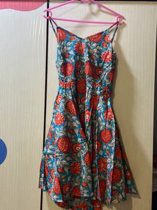 Floral Backless Dress
