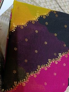 Kamal Sarees Zomato Foil Zig-Zag Saree