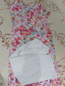 Floral Print Kurta with Pants