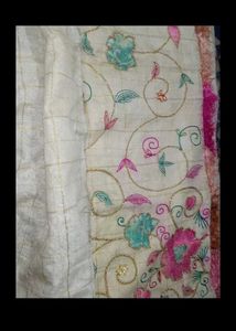 Embroidered sari