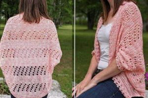 Pink shrug
