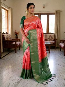 Stunning Silk Saree with Intricate Weaving