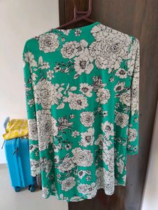 5 Teal V-Neck Wrap Tops