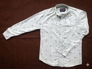 Men's Printed Button-Down Shirt