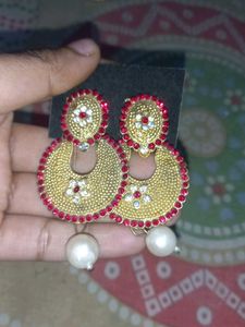 Jhumka Earrings - 2 pairs
