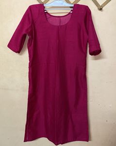 Solid Magenta Kurta