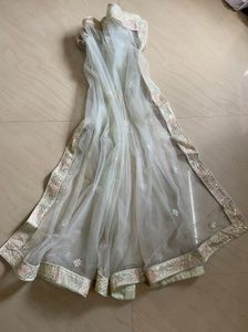 pastel green lehenga
