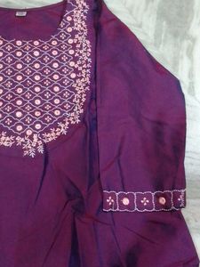 purple kurta