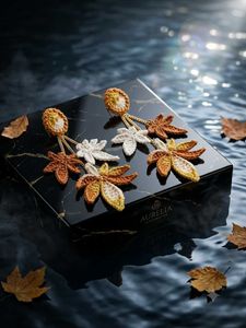 Autumn breeze crochet Handmade Earrings 🍁