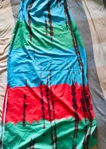 SHEIN Boho Tie-Dye Maxi Dress