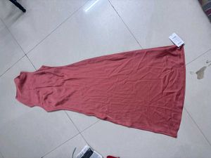 Stylish Pink Sleeveless Midi Dress