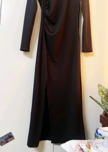 ZARA Elegant Black Long Sleeve Dress