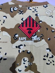 Aape By Bape Camo Print Sweatshirt