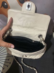 White Quilted Chanel Knock Off