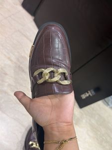 Loafers with Chain Detail