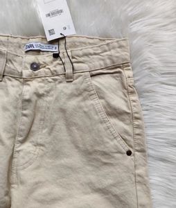 ZARA beige Cargo Pants
