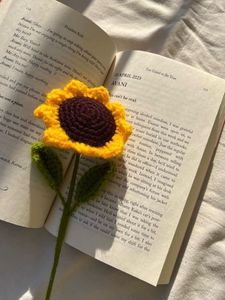 Crochet Sunflower Bookmark