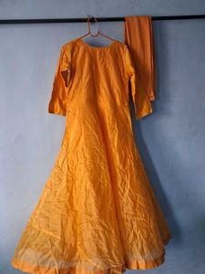 Yellow Anarkali Kurta Set