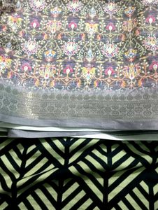 Elegant Printed Saree with Blouse