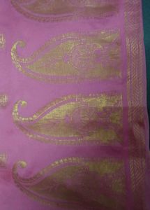 Elegant Pink Banarasi Silk Saree