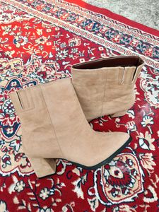Beige Ankle Boots