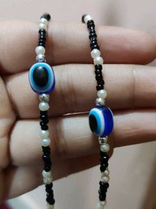 Evil Eye Beaded Mask Lanyard