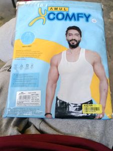 Amul Comfy Men's Cotton Vest (Sleeveless) | 2 Piec