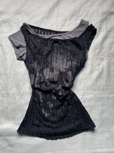 Unique Layered Graphic Print Top
