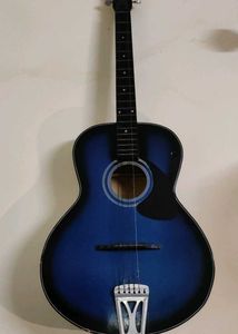 Blue Acoustic Guitar
