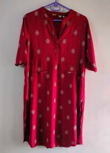 Red branded kurti