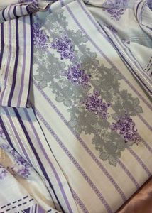 Elegant Purple Floral Kurta Set
