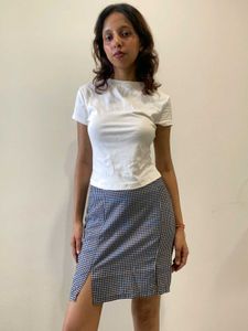 Chic Gingham Mini Skirt
