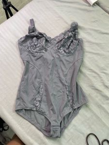 Vintage Grey Lace Bodysuit