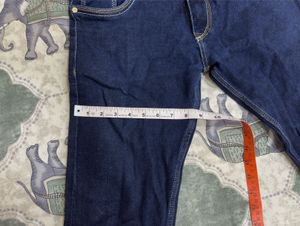 Raw Navy Blue Denim Jeans