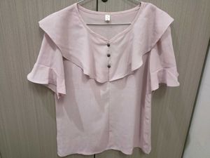 Chic Ruffled V-Neck Top