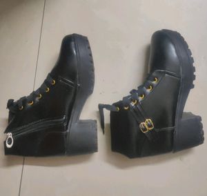 Ankle Length Boots With Block Heels