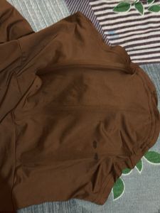 Stylish Brown One-Shoulder Top