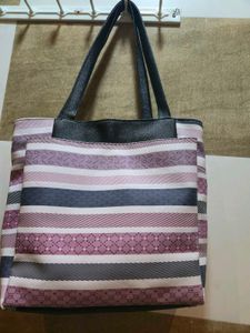 Chic Striped Tote Bag