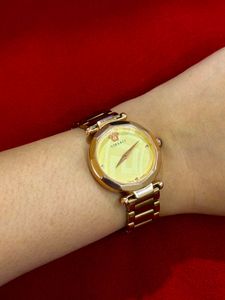 Elegant Gold Versace Watch