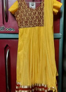 Yellow Heavy Anarkali