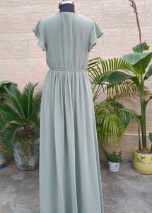 Elegant Sage Green Maxi Dress