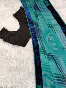 Embroidered Combo of Silk Sarees with Blouse