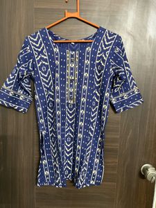 New Blue Printed Kurta ☀️💛💙🌀