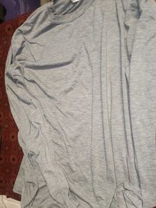 Comfortable Grey Long Sleeve Top