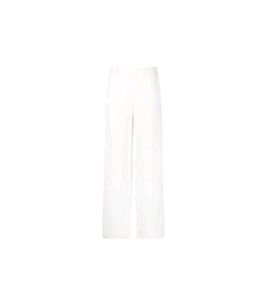 Chic White Wide-Leg Trousers